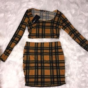 NWT plaid set